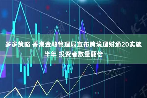 多多策略 香港金融管理局宣布跨境理财通20实施半年 投资者数量翻倍
