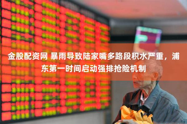 金股配资网 暴雨导致陆家嘴多路段积水严重,浦东第一时间启动强排抢险机制